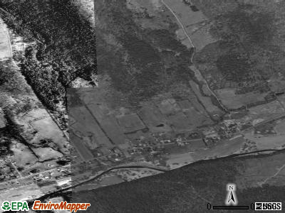 Zip code 16918 satellite photo by USGS