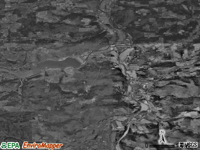 Zip code 16929 satellite photo by USGS