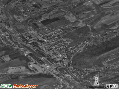 Zip code 17009 satellite photo by USGS