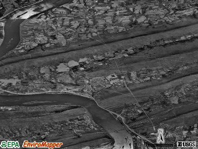Zip code 17018 satellite photo by USGS