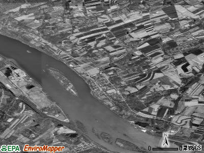 Zip code 17502 satellite photo by USGS