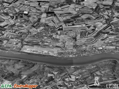 Zip code 17547 satellite photo by USGS