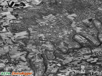 Zip code 17551 satellite photo by USGS