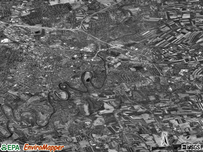 Zip code 17602 satellite photo by USGS