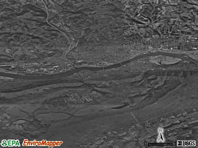 Zip code 17702 satellite photo by USGS