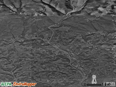 Zip code 17728 satellite photo by USGS