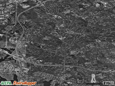 Zip code 02421 satellite photo by USGS