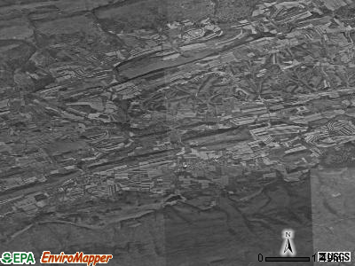 Zip code 17813 satellite photo by USGS
