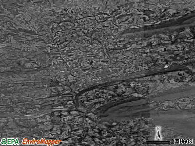 Zip code 17815 satellite photo by USGS
