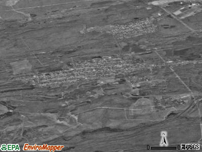 Zip code 17834 satellite photo by USGS