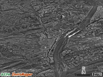 Zip code 17870 satellite photo by USGS