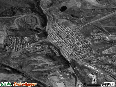Zip code 17970 satellite photo by USGS