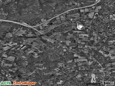 Zip code 18034 satellite photo by USGS
