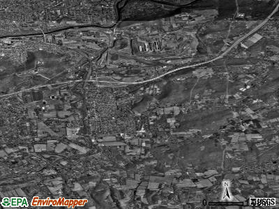 Zip code 18055 satellite photo by USGS
