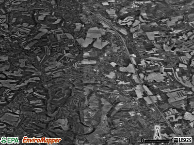 Zip code 18078 satellite photo by USGS