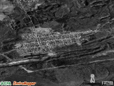 Zip code 18254 satellite photo by USGS