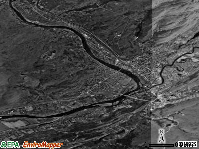 Zip code 18336 satellite photo by USGS