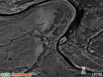 Zip code 18340 satellite photo by USGS
