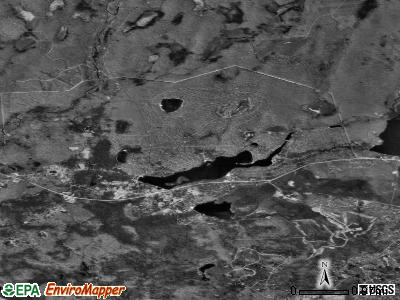 Zip code 18350 satellite photo by USGS