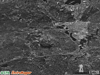 Zip code 02493 satellite photo by USGS