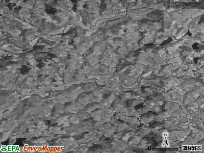 Zip code 18419 satellite photo by USGS