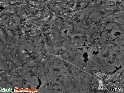 Zip code 18424 satellite photo by USGS