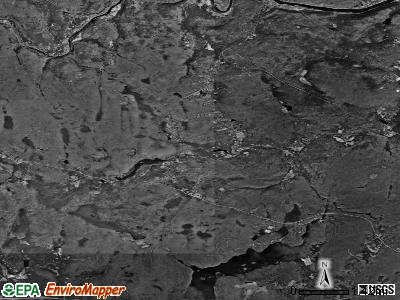 Zip code 18425 satellite photo by USGS