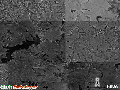 Zip code 18428 satellite photo by USGS
