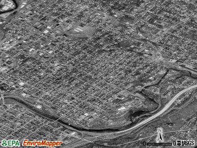 Zip code 18510 satellite photo by USGS