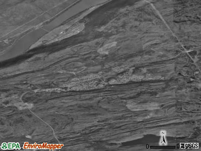 Zip code 18617 satellite photo by USGS