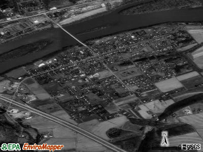 Zip code 18631 satellite photo by USGS
