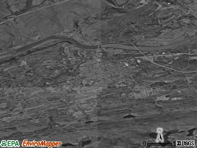 Zip code 18634 satellite photo by USGS