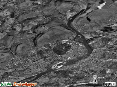 Zip code 18643 satellite photo by USGS
