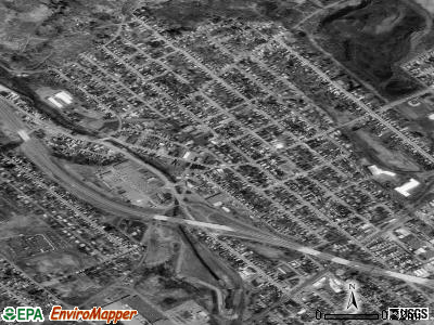 Zip code 18709 satellite photo by USGS