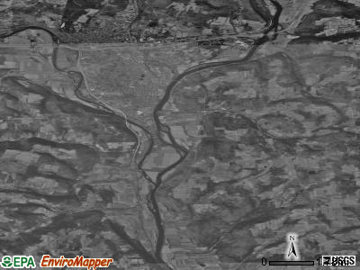 Zip code 18810 satellite photo by USGS