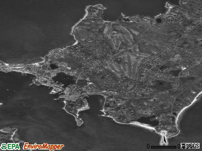 Zip code 02543 satellite photo by USGS