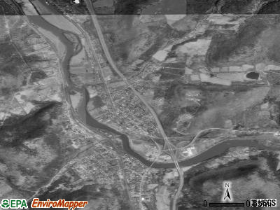 Zip code 18821 satellite photo by USGS