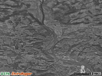 Zip code 18850 satellite photo by USGS