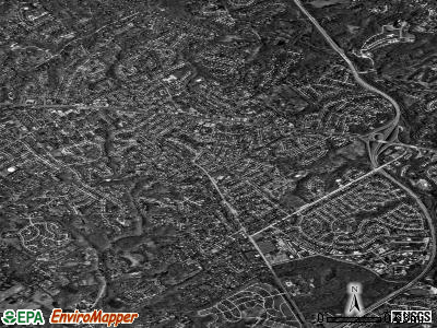 Zip code 19008 satellite photo by USGS
