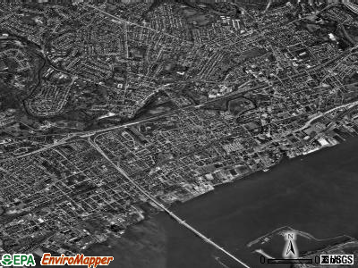 Zip code 19013 satellite photo by USGS