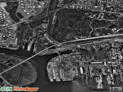 Zip code 19112 satellite photo by USGS