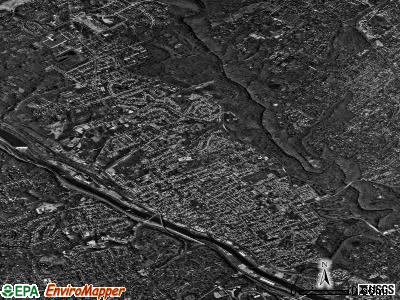 Zip code 19128 satellite photo by USGS