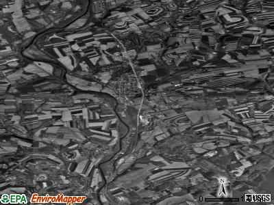 Zip code 19555 satellite photo by USGS