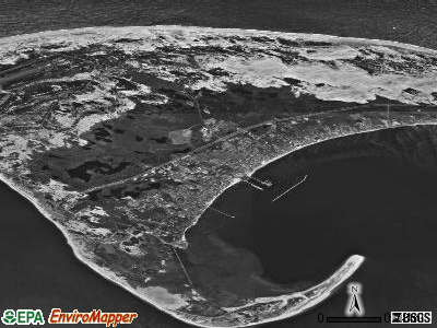 Zip code 02657 satellite photo by USGS