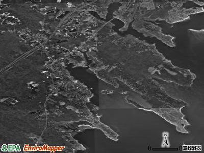 Zip code 02738 satellite photo by USGS