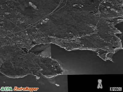 Zip code 02739 satellite photo by USGS