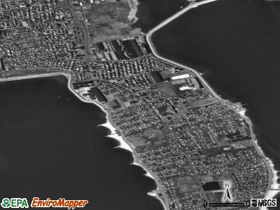 Zip code 02744 satellite photo by USGS