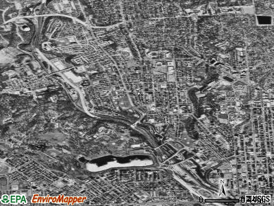Zip code 21211 satellite photo by USGS