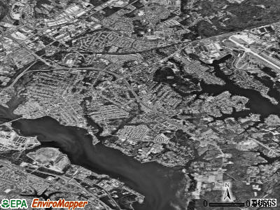 Zip code 21221 satellite photo by USGS