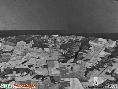 Zip code 21610 satellite photo by USGS